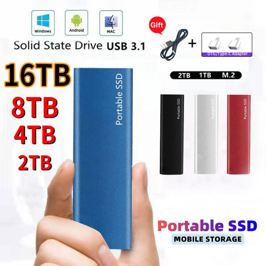 🔥🔥【2TB、4TB、8TB、12TB、16TB】 Vysokorychlostní úložiště SSD pro čtení a zápis    3858642