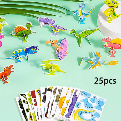 🦋✈️🎄Ručně vyráběné puzzle DIY hračky - kreslené 3D trojrozměrné puzzle   3809292